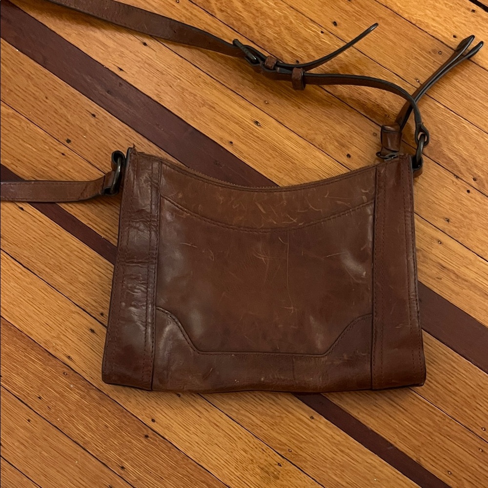 Frye Brown Leather Crossbody Bag